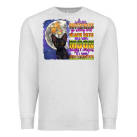 Oatmeal Heather when witches go riding Premium Sweatshirt - CowGirlArtShop