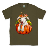 Army Green fall pumpkin lamb nancy cooper Classic Tee - NancyCooperArtShop