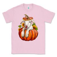 Bubblegum Pink fall pumpkin lamb nancy cooper Classic Tee - NancyCooperArtShop