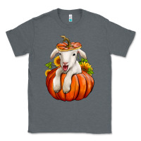 Charcoal Heather fall pumpkin lamb nancy cooper Classic Tee - NancyCooperArtShop