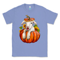 Colony Blue fall pumpkin lamb nancy cooper Classic Tee - NancyCooperArtShop