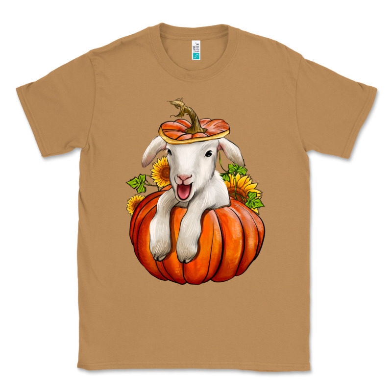 Fall Pumpkin Lamb Nancy Cooper Classic Tee by NancyCooperArtShop | Teevron