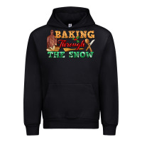 Black baking through the snow Urban Hoodie - FaDigitalArtStudio