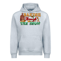 Heather Grey baking through the snow Urban Hoodie - FaDigitalArtStudio