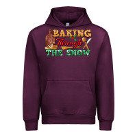 Mauve Wine baking through the snow Urban Hoodie - FaDigitalArtStudio
