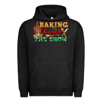 Pigment Black baking through the snow Urban Hoodie - FaDigitalArtStudio