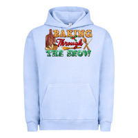 Pigment Grape Ice baking through the snow Urban Hoodie - FaDigitalArtStudio