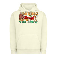Pigment Pistachio baking through the snow Urban Hoodie - FaDigitalArtStudio
