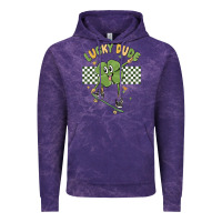 Cloud Purple lucky dude Vintage Hoodie - MaliasSmallBusiness
