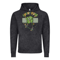 Vintage Black lucky dude Vintage Hoodie - MaliasSmallBusiness