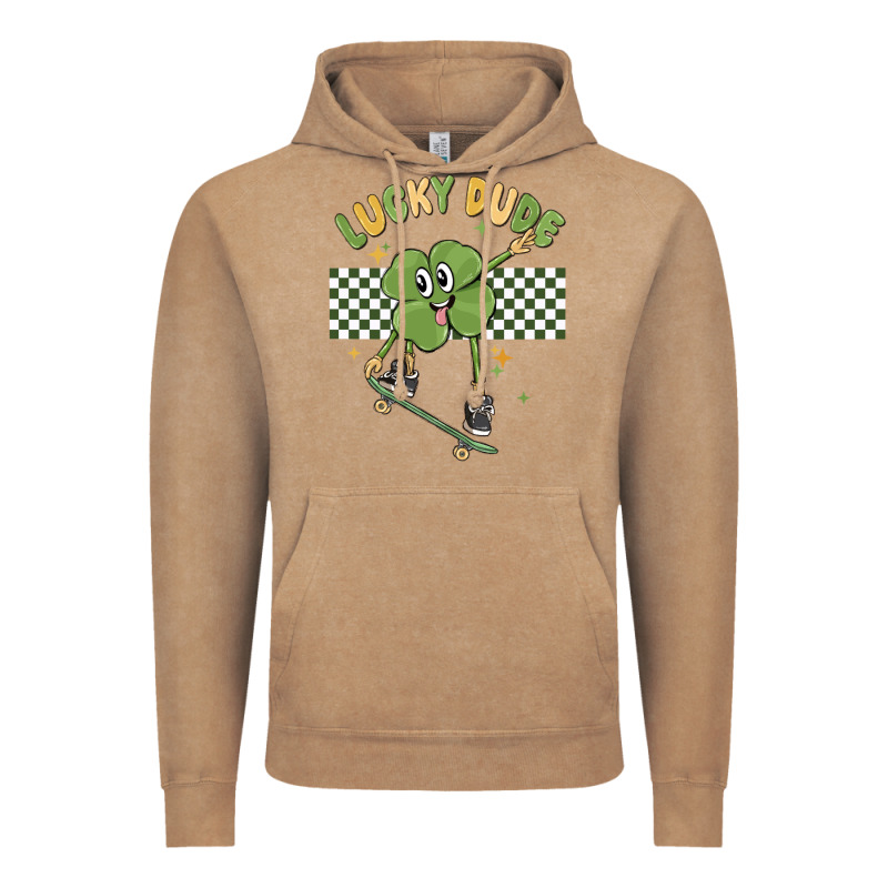 Lucky Dude Vintage Hoodie by MaliasSmallBusiness | Teevron