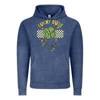 Vintage Denim lucky dude Vintage Hoodie - MaliasSmallBusiness