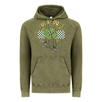 Vintage Olive lucky dude Vintage Hoodie - MaliasSmallBusiness