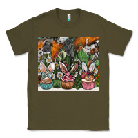 Army Green easter Classic Tee - CowhideDigitalArt