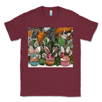 Burgundy easter Classic Tee - CowhideDigitalArt