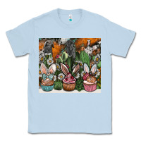 Dusty Blue easter Classic Tee - CowhideDigitalArt