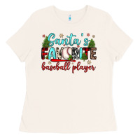 Bone santa s favorite baseball player Ladies Tee - JahusDesignShop