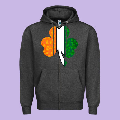 Shamrock Boobs St Patrick's Day Design Zipper Hoodie Designed By Bettercallsaul