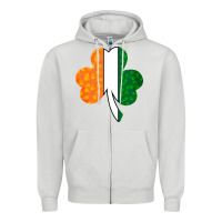 Dove Grey Shamrock Boobs St Patrick's Day design Zipper Hoodie - Bettercallsaul