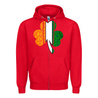 Red Shamrock Boobs St Patrick's Day design Zipper Hoodie - Bettercallsaul