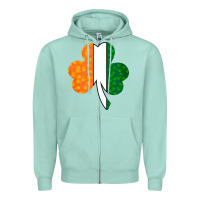 Seafoam Shamrock Boobs St Patrick's Day design Zipper Hoodie - Bettercallsaul