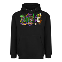 Black nurse mardi gras Heavyweight Hoodie - CowGirlArtShop