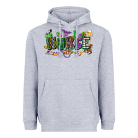 Heather Grey nurse mardi gras Heavyweight Hoodie - CowGirlArtShop