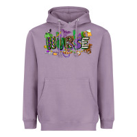 Lavender nurse mardi gras Heavyweight Hoodie - CowGirlArtShop