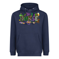 Navy nurse mardi gras Heavyweight Hoodie - CowGirlArtShop