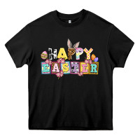 Black happy easter Heavy Core Tee - AdoDesignShop