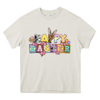 Cream happy easter Heavy Core Tee - AdoDesignShop