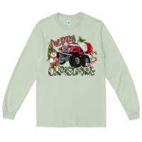 Matcha Merry Christmas Monster Truck Long Sleeve Tee - MaliasSmallBusiness