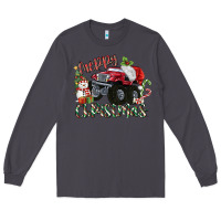 Smoke Merry Christmas Monster Truck Long Sleeve Tee - MaliasSmallBusiness