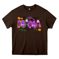 Chocolate Brown halloween mama Heavy Core Tee - AdoDesignShop