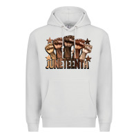 Dove Grey melanin juneteenth Premium Hoodie - CowGirlArtShop