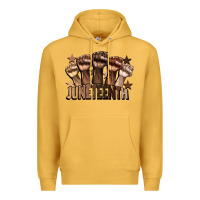 Mustard melanin juneteenth Premium Hoodie - CowGirlArtShop
