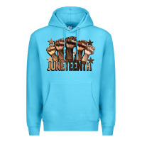 Ocean Blue melanin juneteenth Premium Hoodie - CowGirlArtShop