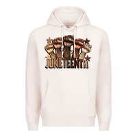 Pale Pink melanin juneteenth Premium Hoodie - CowGirlArtShop