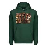 Sports Green melanin juneteenth Premium Hoodie - CowGirlArtShop