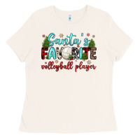 Bone santa s favorite volleyball player Ladies Tee - JahusDesignShop