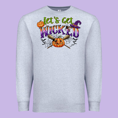 Lets Get Wicked Premium Sweatshirt Designed By Cowgirlartshop