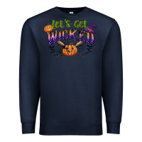Navy lets get wicked Premium Sweatshirt - CowGirlArtShop