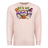 Pale Pink lets get wicked Premium Sweatshirt - CowGirlArtShop