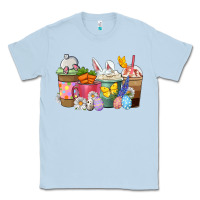 Dusty Blue Easter coffee cups Classic Tee - NancyCooperArtShop