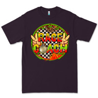 Plum Race coach with leopard and peace hand Premium Tee - AdoDesignShop