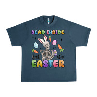 Midnight Navy dead inside but it's easter Urban Heavy Tee - MaliasSmallBusiness
