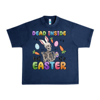 Navy dead inside but it's easter Urban Heavy Tee - MaliasSmallBusiness
