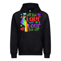 Black Western All For Love And Love For All Urban Hoodie - BundleAndBundleShop