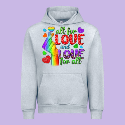 Western All For Love And Love For All Urban Hoodie Designed By Bundleandbundleshop
