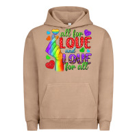 Pigment Burro Western All For Love And Love For All Urban Hoodie - BundleAndBundleShop